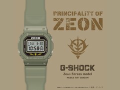 Het Casio G SHOCK x GUNDAM Vorstendom Zeon-model. (Afbeeldingsbron: Gundam Fanclub)