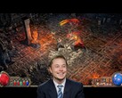 Elon Musk heeft bekend vals te spelen in Path of Exile 2 en Diablo 4. (Afbeeldingsbron: Pixabay, Tumisu / YouTube, WoldGamerSK)