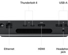 De poortindeling aan de achterkant van de Mac Mini (2023). (Afbeeldingsbron: Apple)