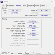 CPU-Z Geheugen