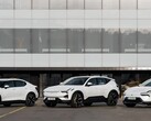 Polestar EV's voor het hoofdkantoor van het bedrijf in Göteborg, Zweden. (Afbeeldingsbron: Polestar)