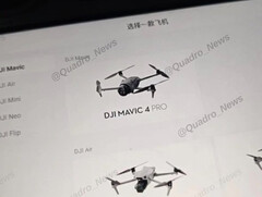 De Mavic 4 Pro is een van de verschillende consumentendrones die DJI later dit jaar op de markt zal brengen. (Afbeeldingsbron: @Quadro_News)