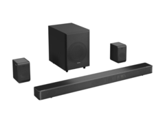 De Hisense AX5125H is een 5.1.2 Ch soundbar met externe luidsprekers. (Afbeeldingsbron: Hisense)