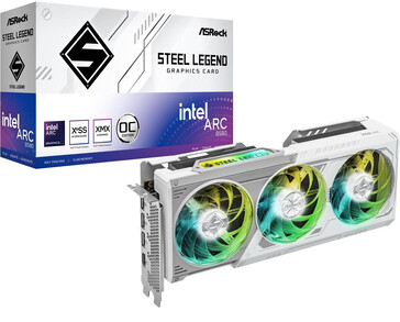 De ASRock Steel Legend Arc B580. (Afbeeldingsbron: Newegg)