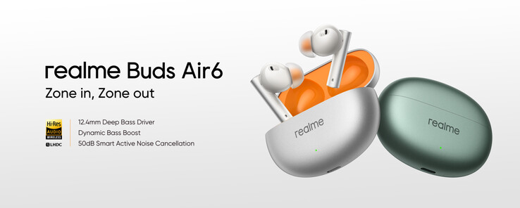 Realme brengt de Buds Air6 naar India. (Bron: Realme)