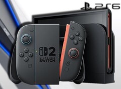 Nintendo wil blijkbaar dat de Switch 2 qua verscheepte eenheden ver voorloopt op de PS6. (Afbeeldingsbron: Nintendo/Tech Blood - bewerkt)