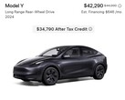 Tesla biedt nu inventaris Model Y aan voor minder dan $35.000 (Afbeeldingsbron: Tesla)