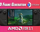 AMD FSR 3.1 en frame-generatie op Valve Steam Deck stuwen de gaming-prestaties omhoog (Afbeeldingsbron: ETA Prime)