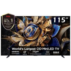 De TCL X955 MAX TV heeft een 115-inch QD Mini LED-paneel met een variabele vernieuwingsfrequentie van 144 Hz (Afbeelding bron: TCL)