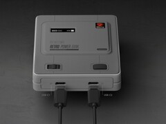 De AYANEO Retro Power Bank wordt geleverd in een op SNES geïnspireerde afwerking. (Afbeeldingsbron: AYANEO)