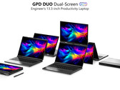 GPD Duo met twee 13,3-inch OLED-panelen van Samsung (Afbeelding bron: GPD)