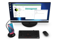 De desktopmodus van Google mist nog steeds de afwerking van Samsung DeX of Motorola Ready For. (Afbeelding bron: Motorola)