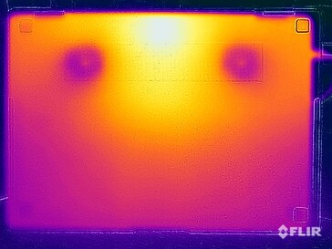 Stresstest oppervlaktetemperaturen (onder)