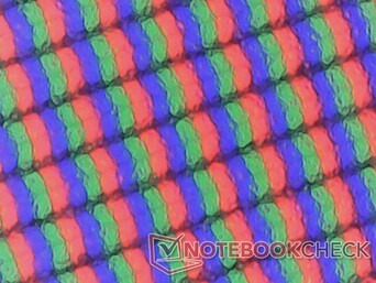 Mat paneel is slechts licht korrelig als u van dichtbij kijkt