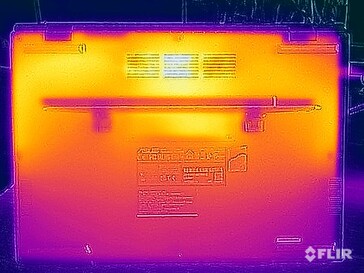 Stresstest oppervlaktetemperaturen (onder)