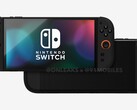 Uitgelekte renders van de Nintendo Switch 2 onthullen een veel groter scherm dan dat van zijn voorganger. (Afbeeldingsbron: 91Mobiles &amp; OnLeaks)