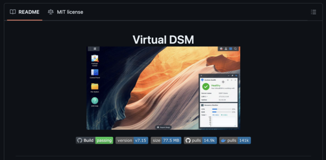 Virtual DSM is misschien goed voor testdoeleinden, maar een NAS binnen een NAS draaien lijkt op iets dat lijkt op de Matrix (Afbeeldingsbron: VirtualDSM)