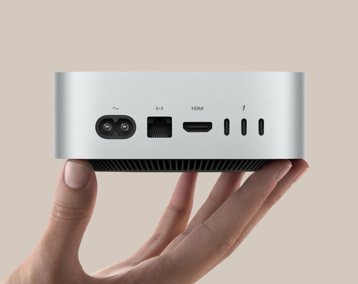 De I/O van de Mac mini bevat een HDMI-poort van volledig formaat. (Afbeeldingsbron: Apple)