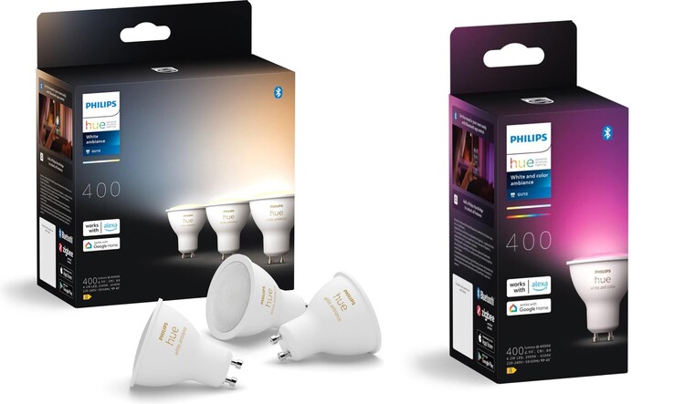 Verpakking voor de vermeende nieuwe Philips Hue GU10 slimme lampen. (Afbeeldingsbron: Hueblog)