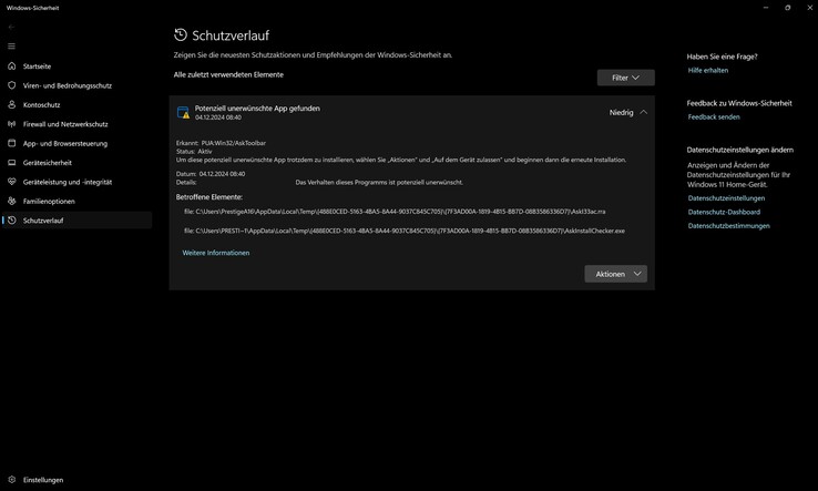 Windows Defender detecteert vooraf geïnstalleerde ongewenste software uit de doos