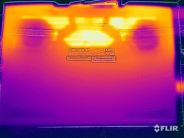 Stresstest oppervlaktetemperaturen (onderkant)