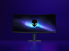 De Alienware AW3425DWM (foto&#039;s) wordt geleverd met een resolutie van 3440x1440. (Afbeeldingsbron: Alienware)