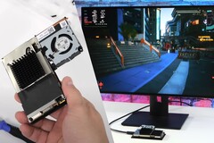 ETA Prime&#039;s Steam Deck mini PC is erg kaal, maar heeft een betere akoestiek en thermiek dan de standaard Steam Deck dankzij een open kast en meer koellichamen. (Afbeelding bron: ETA Prime op YouTube - bewerkt)