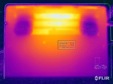 Stresstest oppervlaktetemperaturen (onder)