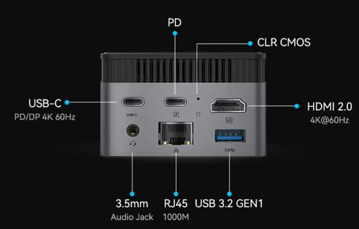 De M6S Plus is een mini-PC die wordt gevoed via USB PD (Afbeelding bron: Morefine)