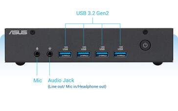 USB-C ontbreekt in de standaardconfiguratie. (Afbeeldingsbron: Asus)