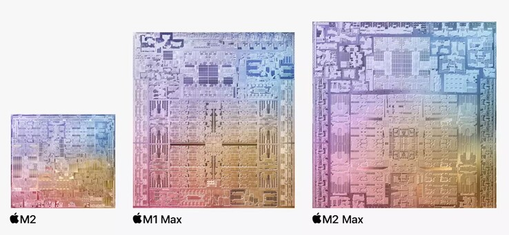 Apple M2 &amp; M1 Max &amp; M2 Max (Bron: Apple)