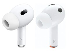 Links: Apple AirPods Pro (2e generatie) | Rechts: Samsung Galaxy Buds 3 Pro (Afbeeldingsbron: Apple, Samsung)