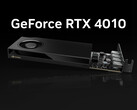 Deze schetsmatige Nvidia RTX 4010 lijkt een licht aangepaste versie te zijn van de A400 Ampere Workstation GPU (Afbeelding bron: Nvidia - bewerkt)