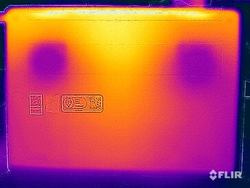 Stresstest oppervlaktetemperaturen (onder)