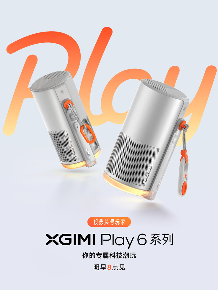 De Xgimi Play 6 draagbare projector wordt binnenkort gelanceerd in China. (Afbeeldingsbron: Xgimi)