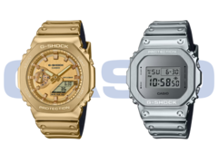 De Casio GM-2100YMG-9A9 (links) en GM-5600YM-8A8 (rechts). (Afbeeldingsbron: Casio)