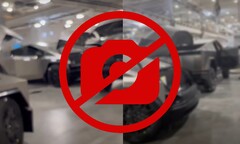 Tesla heeft een interne memo vrijgegeven waarin alle fotografie van de Cybertruck wordt verboden onder dreiging van disciplinaire maatregelen. (Beeldbron: randomness2646 op TikTok / Flaticons - bewerkt)