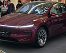 Nieuwe Tesla Model Y in Ultra Red kleur (Afbeeldingsbron: Sawyer Merritt/X)