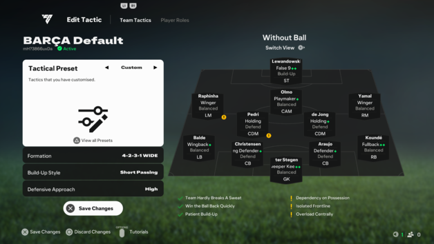 De AI tactische afhandeling van FC IQ lijkt tegelijkertijd te veel en te weinig te doen. (Afbeeldingsbron: Notebookcheck)