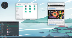 Manjaro 24.0 &quot;Wynsdey&quot; bureaublad (Afbeelding bron: GamingOnLinux)