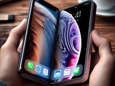 Een opvouwbare iPhone (misschien vergelijkbaar met deze door AI gegenereerde render) zou volgens JPMorgan volgend jaar op de markt kunnen komen. (Afbeeldingsbron: AI-gegenereerd)