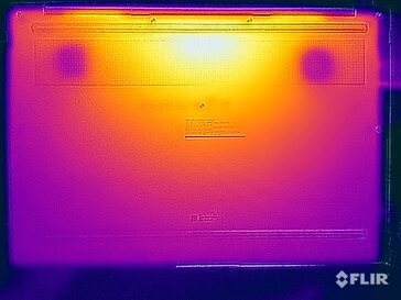 Stresstest oppervlaktetemperaturen (onder)