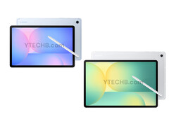 Conceptrenders van de Galaxy Tab S10 FE-serie tonen minimale wijzigingen in het ontwerp ten opzichte van oudere modellen. (Afbeeldingsbron: Ytechb)