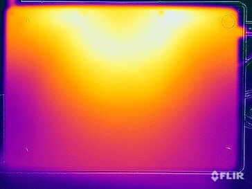 Stresstest oppervlaktetemperaturen (onder)