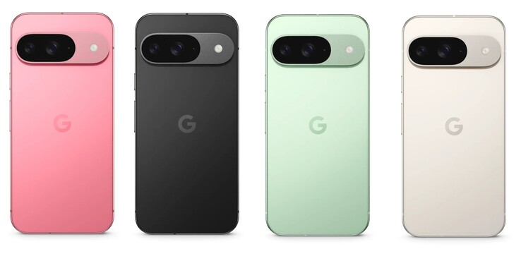 De kleurstellingen van de Google Pixel 9