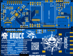 Bruce PCB v1 Smoochiee render (Afbeelding Bron: PCBWay)