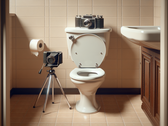 De Amerikaanse start-up Thorne heeft een AI-ondersteunde toiletcamera ontwikkeld die uitwerpselen fotografeert en op basis daarvan de darmgezondheid beoordeelt. (Afbeeldingsbron: DallE 3)