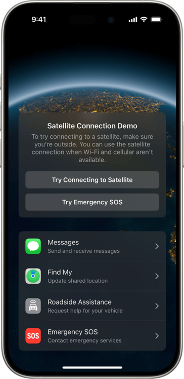 IOS 18 satellietberichten