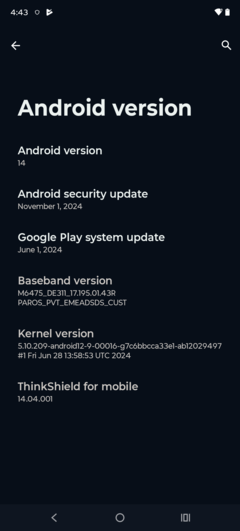 Motorola Moto G75-software