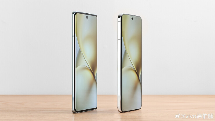 Vivo X100 (links) en Vivo X200 (rechts) displays (Afb. bron: Han Boxiao)